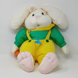Easter Bunny Paracutes By  International Silver Co Plush Nylon - Puffalump Style